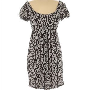 Charlotte Russe Grey Cheetah Print Dress